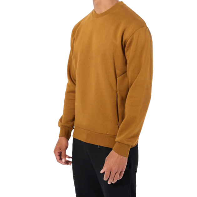 G4 7115 FLEECE CREWNECK INVISIBLE ZIPPERS