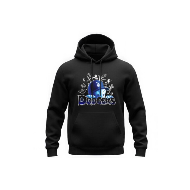 Dodgers Halloween Black Hoodie